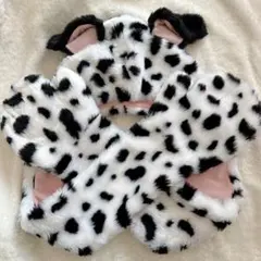 ディズニー　ファンキャップ　マフラーキャップ　101匹わんちゃん　ダルメシアン