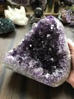 【来福】ウルグアイ産⭐️特大！アメジスト笑口⭐️龍穴⭐️ RM 7 来福】ウルグアイ産⭐️特大！アメジスト笑口⭐️龍穴⭐️ RM 7