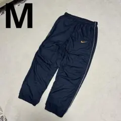 00s y2k NIKE サイドライントラックパンツ ワイド ナイロン ロゴ刺繍