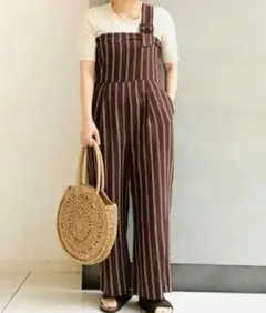 B:MING by BEAMS リネン混 ワンショルダー サロペット Sのサムネイル