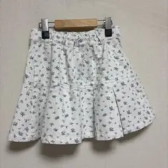 NICE CLAUP 花柄プリーツミニスカート