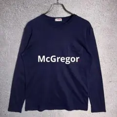 McGregor ポケット刺繍ロングスリーブTシャツ ネイビー 【Mサイズ】