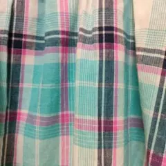 Cutie Blondeターコイズ×ピンクチェック フレアスカートのサムネイル