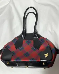 匿名配送/ヴィヴィアンウエストウッド タータンチェック ハンドバッグ