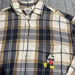 THE DISNEY STORE ディズニーヴィンテージ　チェック柄シャツ