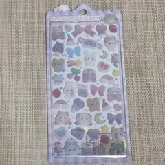 ふわふわドロップシール　ぬいぬいふわふわ ①　ボンボンドロップシール