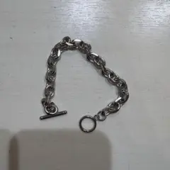 シルバーチェーンブレスレット トグル式 - メルカリ