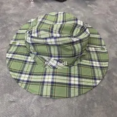 mont-bell モンベル　バケットハット　チェック柄S