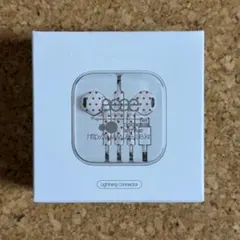 aeae イヤホン Lightning WHITE RED 白 赤 ドット