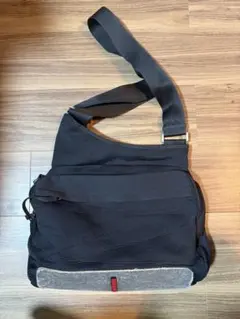 90s PRADA sportブラック ショルダーバッグ　異素材