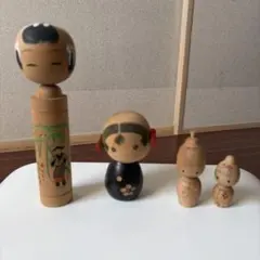 昭和レトロ！瓢箪こけし 和歌入りこけし セット - メルカリ