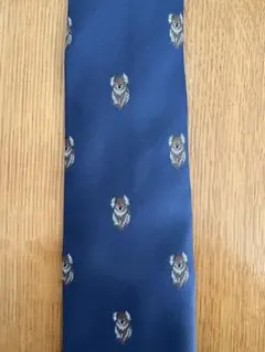 Austico ネイビー コアラ柄 ネクタイ　オーストラリア製