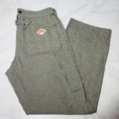 DANTON ダントン ベイカーパンツ 千鳥格子 サイズ40 刺繍ロゴのサムネイル