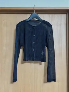 PLEATS PLEASE Tatami カーディガン 黒のサムネイル