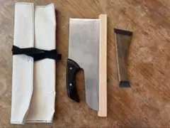豊稔企販　蕎麦切り包丁 33cm 青紙2号　ダマスクスのサムネイル