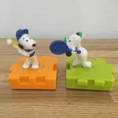 スヌーピー マックのおまけフィギュアパズル 2体セット