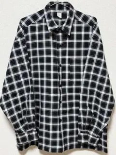 美品 CALTOP OLD ネルシャツ チェック ブラック ホワイト メンズ
