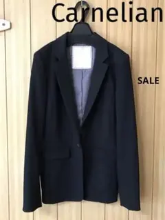 SALE⭐️カーネリアン　シングルテーラードジャケット　ブラックのサムネイル
