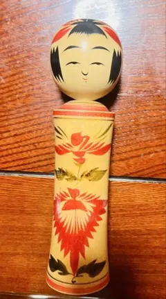 鳴子こけし 伝統工芸品 昭和レトロ 置物 和風 創作こけし こけし 秋田