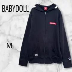 BABYDOLL ベビードール フルジップパーカー 【M】ブラック