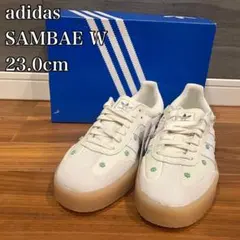 adidas SAMBAE W 23.0cm ホワイト/グリーン