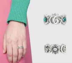 ❗️大人気❗️グッチ ダブルGフラワーリング GUCCI 14号 ユニセックス