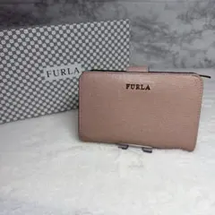 FURLA 二つ折り財布 ピンク　バビロン