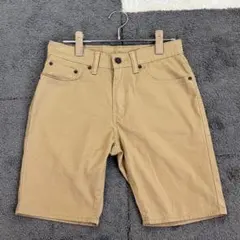 リーバイス【W28】薄茶 505 ショートパンツ 微ストレッチ 綿混 カジュアルのサムネイル