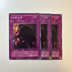 遊戯王　自業自得　ノーマル3枚セット