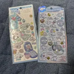 新品うるちゅるポップシール　（２枚不足）平成ハッピーフォン　シナモロール