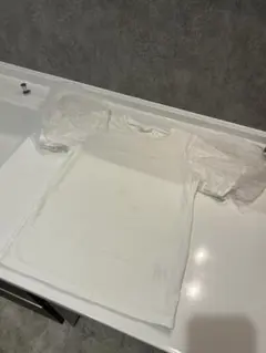 ホワイト Tシャツ シフォンパフスリーブ 120