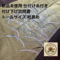 新品未使用⭐︎付下げ訪問着⭐︎仕付糸⭐︎洗える着物⭐︎袷⭐︎トールサイズ⭐︎裄長め⭐︎化繊のサムネイル