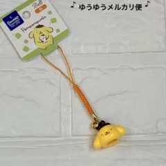 サンリオ　ポムポムプリン　マスコットキーホルダー　鈴付きストラップ　キーホルダー
