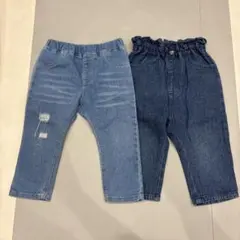 2本セット　アプレレクール　デニム　80 長ズボン
