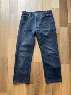 LEVI'S 501 ストレートデニム ブラック　先染めW34