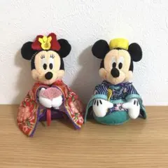 ディズニーリゾート限定！ミッキー　ミニー　お雛様　ぬいぐるみ　バッジ