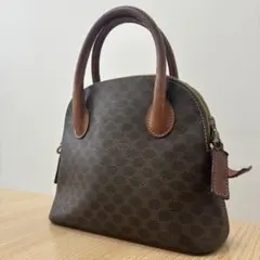 《美品》 CELINE マカダム ミニハンドバッグ セリーヌ ハンドバッグ