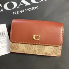 coach コーチ　未使用　折財布　シグネチャー　財布　コインケース　カード