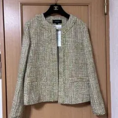 ❤️新品❤️アンタイトル TEXMODA カラフルツイード ノーカラージャケット❤️