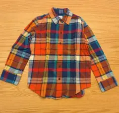 GAP KIDS チェック柄 長袖シャツ ネルシャツ Sサイズ 120相当