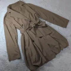 【訳あり】SABRINA ★Ｌ ベージュ トレンチコート ダブルブレスト