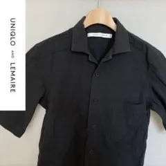S ブラック UNIQLO and LEMAIRE シアサッカーイージーシャツ