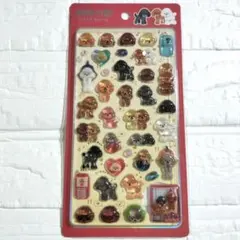 ララキラシール　トイプードル　犬シール　ぷっくりシール
