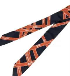 エルメス　ツイリー　ボルディク　ブラック×オレンジ　箱付きのサムネイル