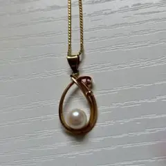 ゴールド パール風 ネックレス 遺品整理 1226-a25