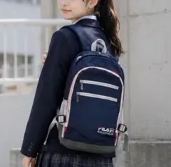 《新品》FILA リュック バックパック　ネイビー　大容量　通勤　通学　旅行のサムネイル