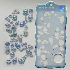 ボンボンドロップシール そらねこボンボン オーロラ ちゅるきらchurukira