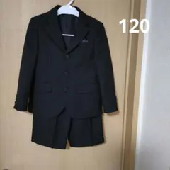 黒のストライプフォーマルスーツ（ショートパンツ）