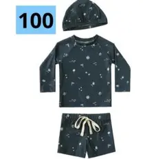 3点セット　ラッシュガード　100cm キッズ水着