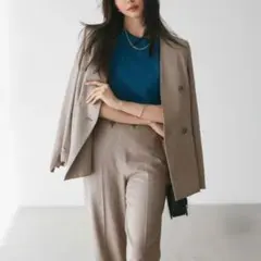 Oggi掲載✨24年モデル 23区 リネンミックスツイード セットアップスーツ